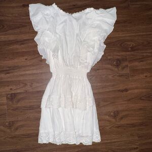 White Ruffled Dress